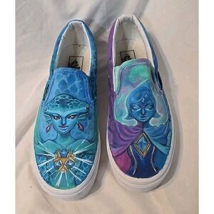 Vans Custom Painted The Legend Of Zelda Characters Zora‎ And Fi Shoes Unisex
